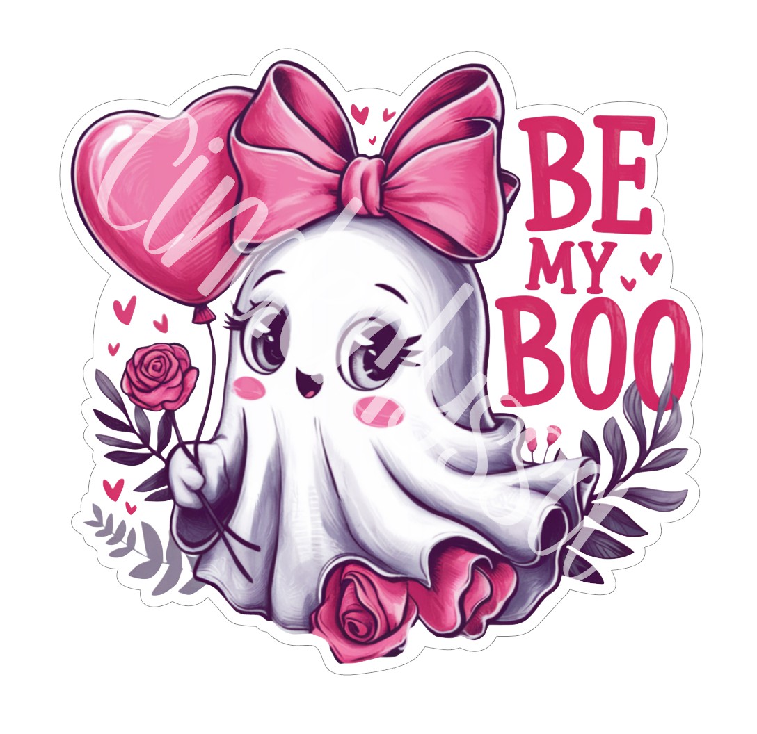 Be My Boo Valentine Ghost Girl Cardstock Silicone Mold, Aroma Bead Molds