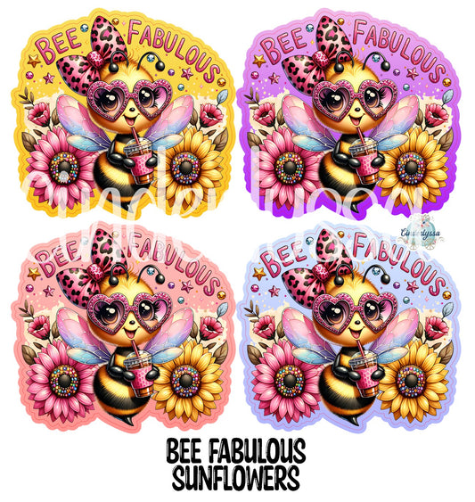 Bee Fabulous Sunflowers Cardstock Silicone Mold, Aroma Bead Molds, Premium Cardstock Images