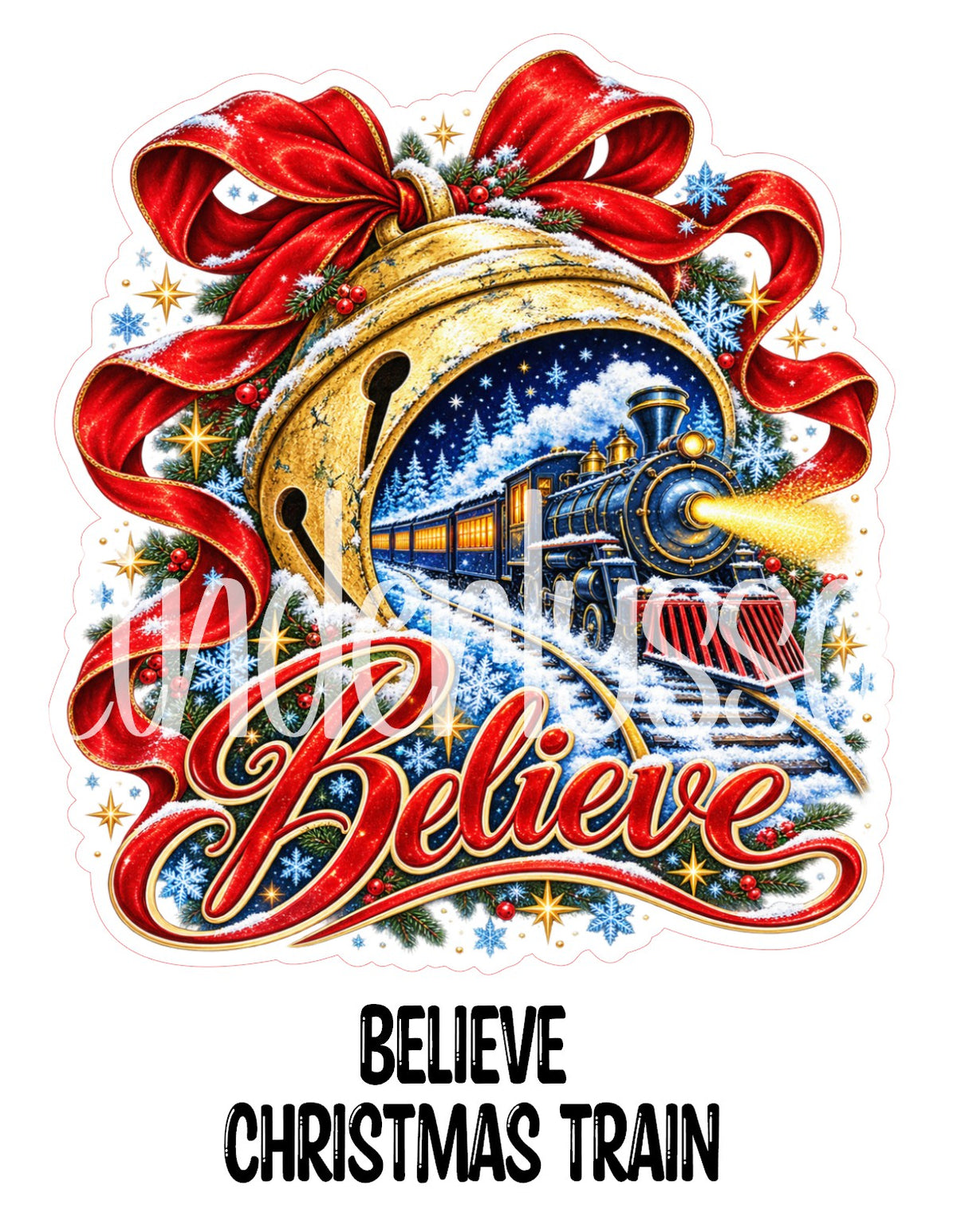 Believe Christmas Train Cardstock Silicone Mold, Aroma Bead Molds, Car freshies, Premium Cardstock Images
