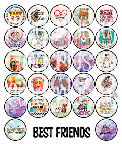 3.75 inch Round: Best Friends for Cardstock Silicone Mold, for Aroma Bead Molds, Premium Cardstock Images