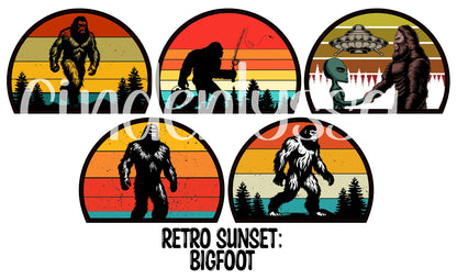 Retro Sunset Cardstock Silicone Mold, Aroma Bead Molds, Premium Cardstock Images