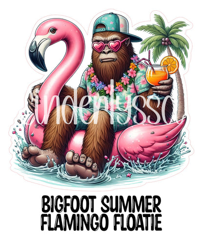 Bigfoot Summer Flamingo Floatie Cardstock Silicone Mold, Aroma Bead Molds, Premium Cardstock Images