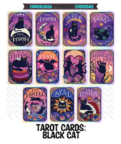 Tarot Cards: Black Cat Dual Cavity Cardstock Silicone Mold, Aroma Bead Molds, Premium Cardstock Images