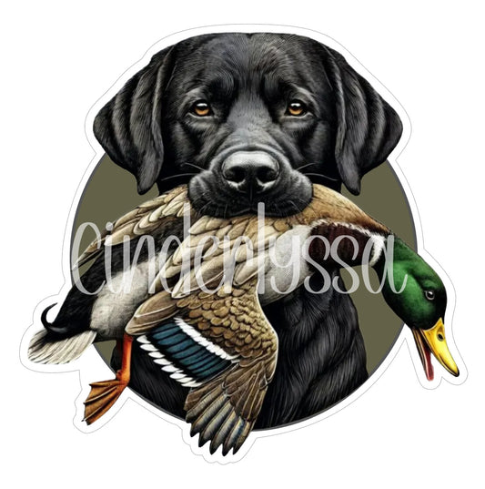 Black Labrador Duck Hunting Cardstock Silicone Mold for Aroma Bead Molds, Premium Cardstock Images