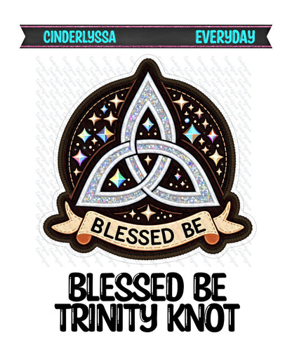 Blessed Be Trinity Knot Cardstock Silicone Mold, Aroma Bead Molds, Car Freshies, Premium Cardstock Images