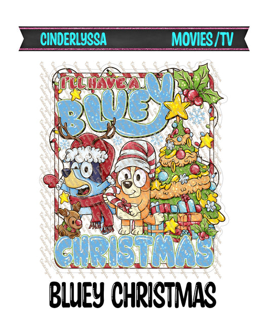 Bluey Christmas Cardstock Silicone Mold for Aroma Bead Molds, Premium Cardstock Images