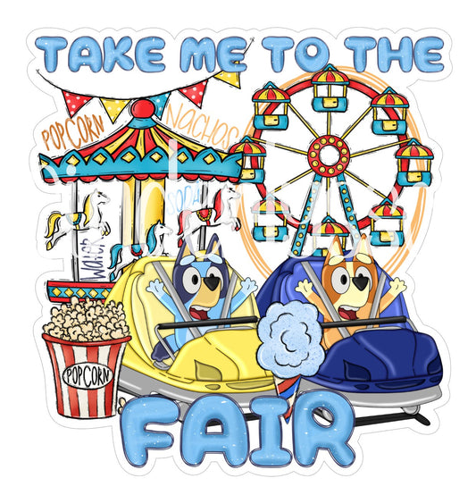 Bluey Take Me To The Fair Cardstock Silicone Mold, Aroma Bead Molds, Premium Cardstock Images