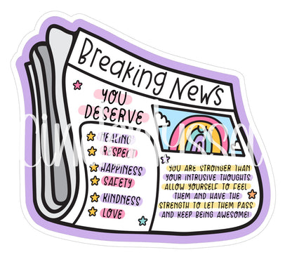Breaking News You Deserve Cardstock Silicone Mold, Aroma Bead Molds, Car Freshies, Premium Cardstock Images