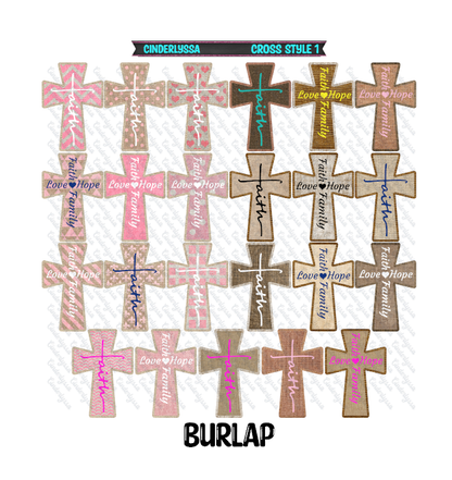 Cross Style 1: Christmas, Fall, Western, Burlap, Stained Glass Flowers Cardstock Silicone Mold, Aroma Bead Molds