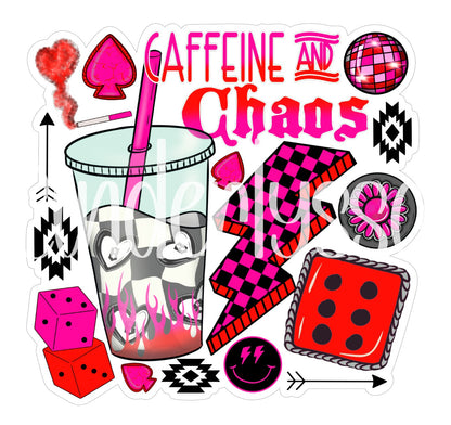 Caffeine and Chaos Cardstock Silicone Mold, Aroma Bead Molds, Car Freshies, Premium Cardstock Images