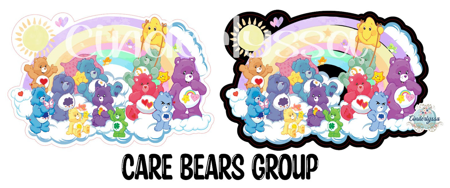 Care Bears Group Cardstock Silicone Mold, Aroma Bead Molds, Premium Cardstock Images