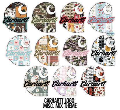 Carhartt Logo Cardstock Silicone Mold, Aroma Bead, Car Fresh Mold, Premium Cardstock Images
