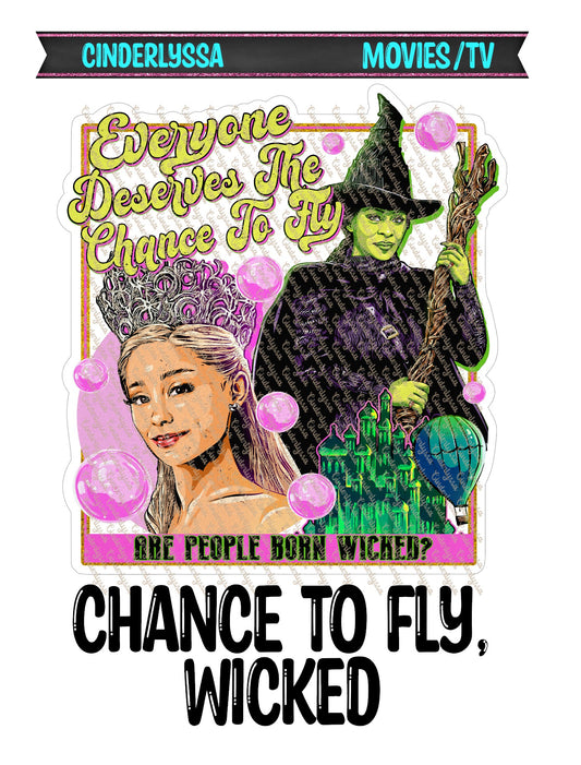 Chance To Fly, Wicked - Movie Inspired Cardstock Silicone Mold, Aroma Bead Molds, Premium Cardstock Images