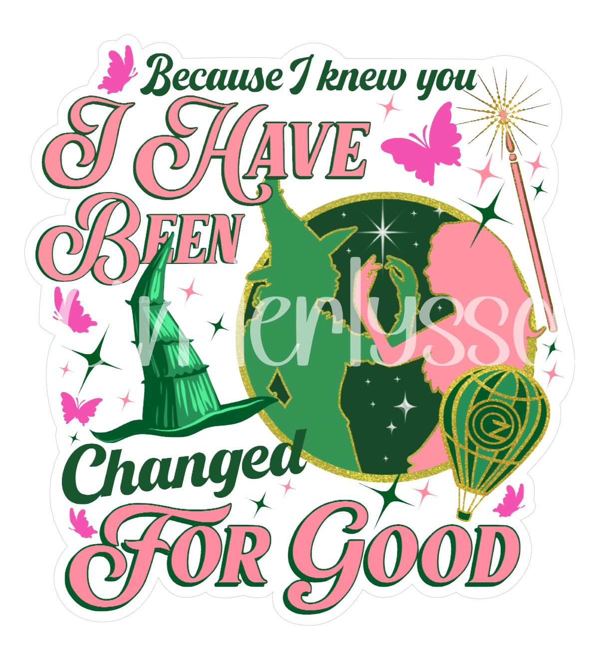 Changed For Good Wicked - Movie Inspired Cardstock Silicone Mold, Aroma Bead Molds, Premium Cardstock Images