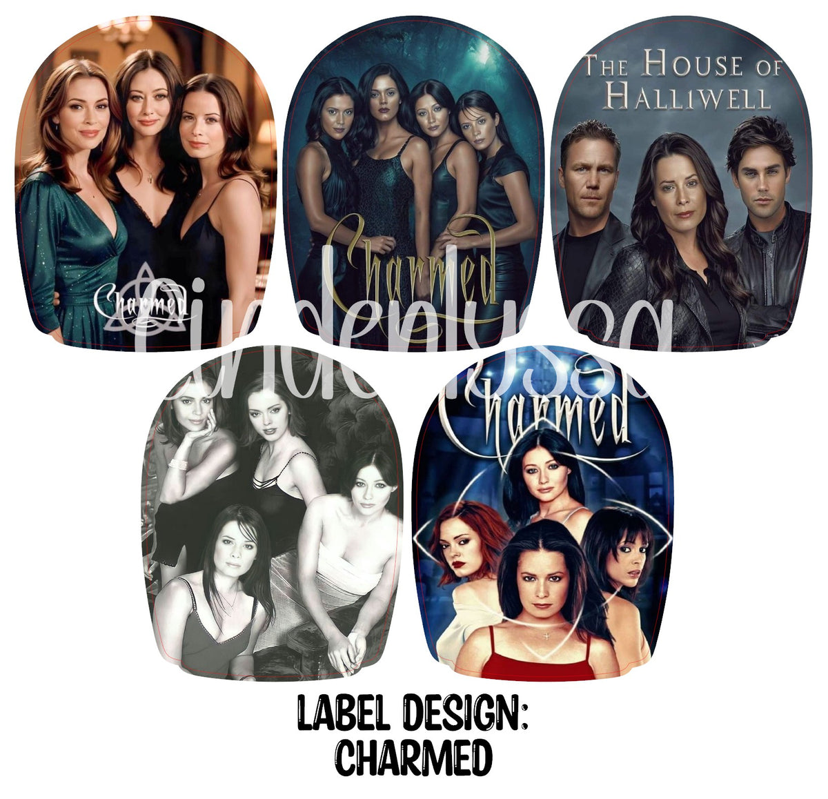 Label Design: Charmed Cardstock Silicone Mold, Aroma Bead Molds, Car Freshies, Premium Cardstock Images