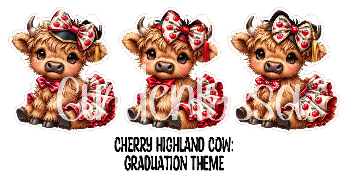 Cherry Highland Cow Theme Cardstock Silicone Mold, Aroma Bead Molds, Premium Cardstock Images