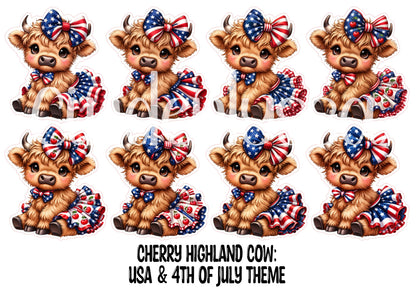 Cherry Highland Cow Theme Cardstock Silicone Mold, Aroma Bead Molds, Premium Cardstock Images