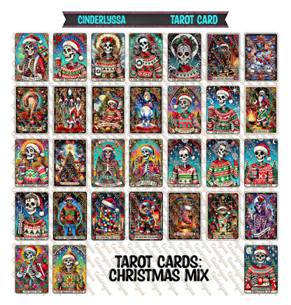 Tarot Cards: Fall, Halloween, Christmas, Professions, Patriotic, Vol. 4, Sun and Moon Dual Cavity Cardstock Silicone Mold, Aroma Bead Molds, Premium Cardstock Images