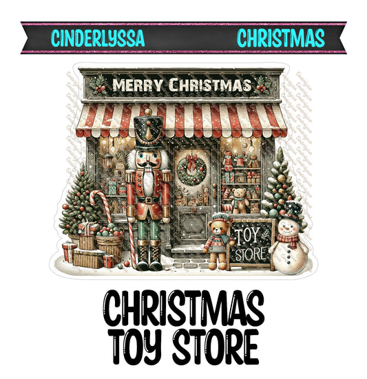 Christmas Toy Store Cardstock Silicone Mold, Aroma Bead Molds, Car Freshies, Premium Cardstock Images