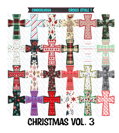 Cross Style 1: Christmas, Fall, Western, Burlap, Stained Glass Flowers Cardstock Silicone Mold, Aroma Bead Molds