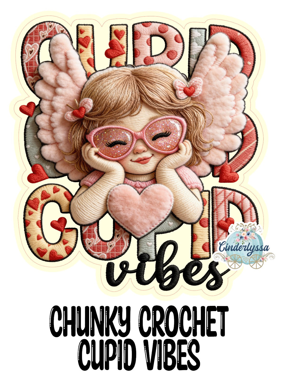 Chunky Crochet Cupid Vibes Cardstock Silicone Mold, Aroma Bead Molds, Premium Cardstock Images