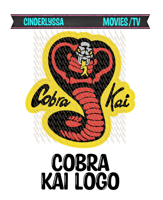 Cobra Kai Logo - TV Show Inspired Cardstock Silicone Mold, Aroma Bead Molds, Car Freshies, Premium Cardstock Images