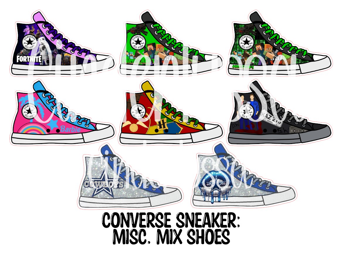 Converse Sneaker Shoe Cardstock Silicone Mold, Aroma Bead Molds, Premium Cardstock Images