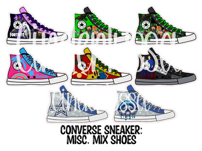 Converse Sneaker Shoe Cardstock Silicone Mold, Aroma Bead Molds, Premium Cardstock Images