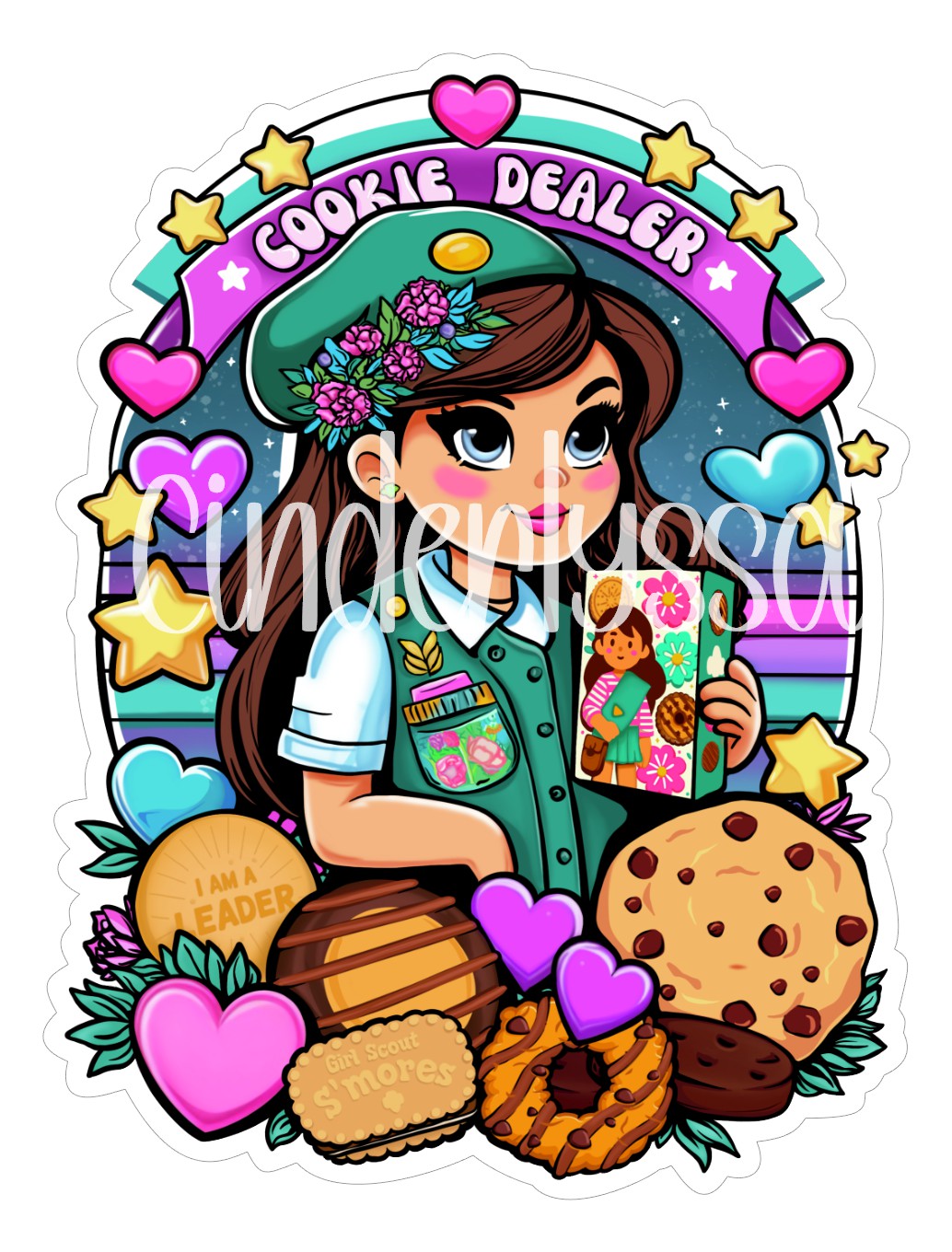 Cookie Dealer: Cute Girl Scouts Cardstock Silicone Mold, Aroma Bead Molds, Premium Cardstock