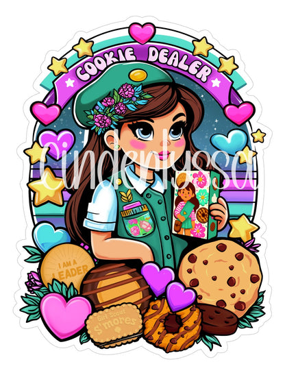 Cookie Dealer: Cute Girl Scouts Cardstock Silicone Mold, Aroma Bead Molds, Premium Cardstock