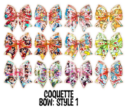 Coquette Bow: Style 1 - Cardstock Silicone Mold, Aroma Bead, Car Fresh Mold, Premium Cardstock Images