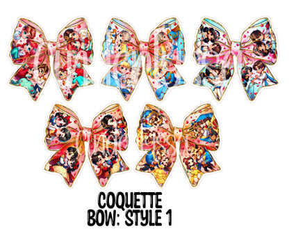 Coquette Bow: Style 1 - Cardstock Silicone Mold, Aroma Bead, Car Fresh Mold, Premium Cardstock Images