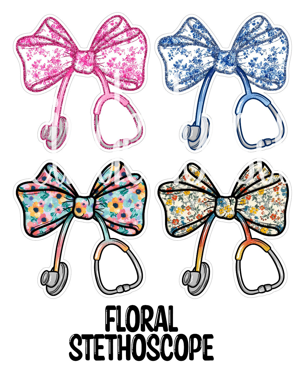 Coquette Bow Stethoscope Cardstock Silicone Mold, Aroma Bead Molds