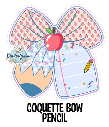 Coquette Bow Pencil Cardstock Silicone Mold, Aroma Bead Molds, Freshie Mold, Premium Cardstock Images
