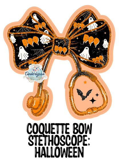 Coquette Bow Stethoscope Cardstock Silicone Mold, Aroma Bead Molds
