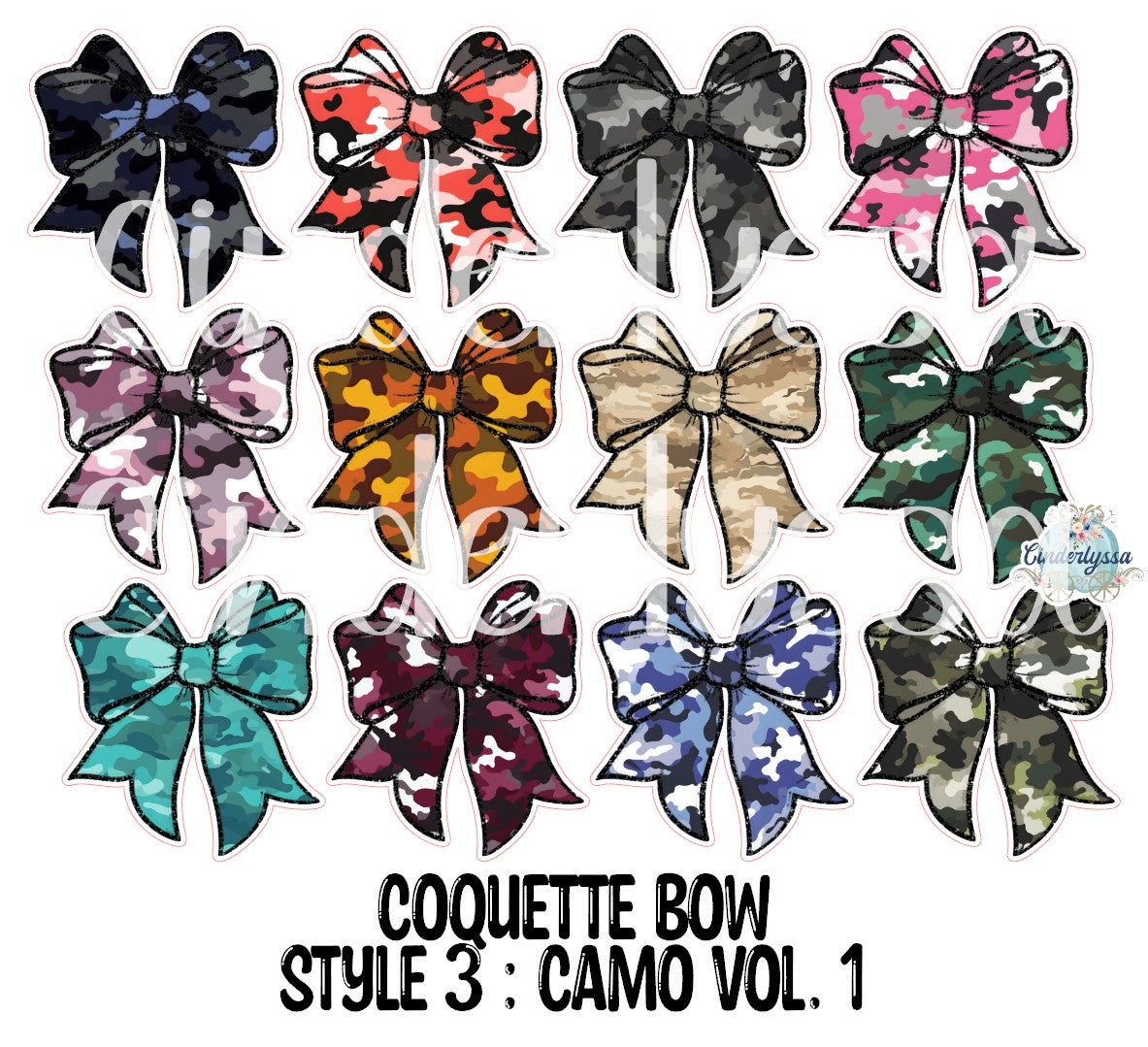 Coquette Bow: Style 3 - Cardstock Silicone Mold, Aroma Bead, Car Fresh Mold, Premium Cardstock Images
