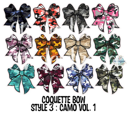 Coquette Bow: Style 3 - Cardstock Silicone Mold, Aroma Bead, Car Fresh Mold, Premium Cardstock Images