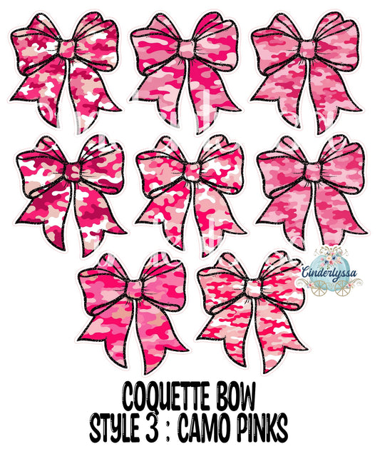 Coquette Bow: Style 3 - Cardstock Silicone Mold, Aroma Bead, Car Fresh Mold, Premium Cardstock Images