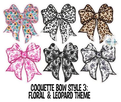 Coquette Bow: Style 3 - Cardstock Silicone Mold, Aroma Bead, Car Fresh Mold, Premium Cardstock Images