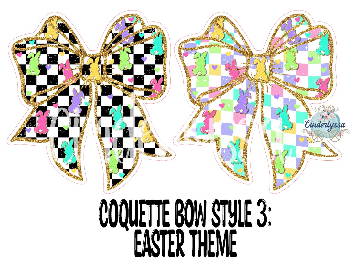 Coquette Bow: Style 3 - Cardstock Silicone Mold, Aroma Bead, Car Fresh Mold, Premium Cardstock Images