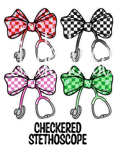 Coquette Bow Stethoscope Cardstock Silicone Mold, Aroma Bead Molds