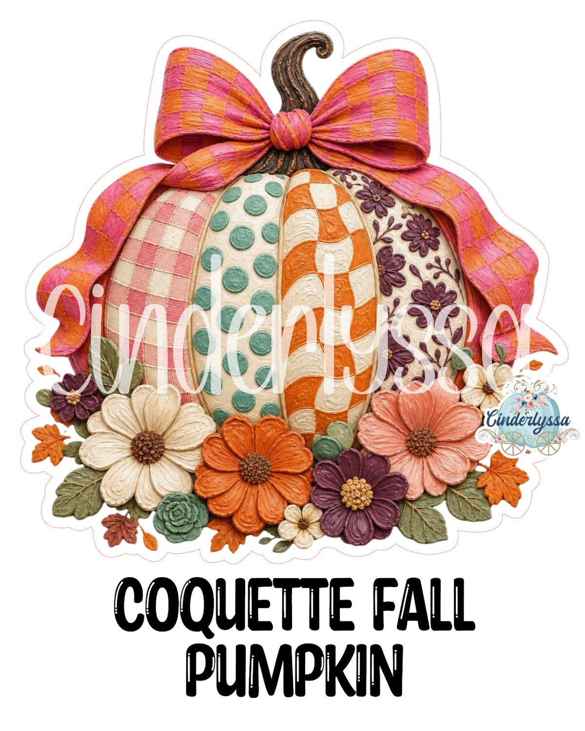 Coquette Fall Pumpkin Cardstock Silicone Mold, Aroma Bead Molds, Premium Cardstock Images