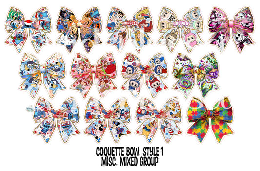 Coquette Bow: Style 1 - Cardstock Silicone Mold, Aroma Bead, Car Fresh Mold, Premium Cardstock Images