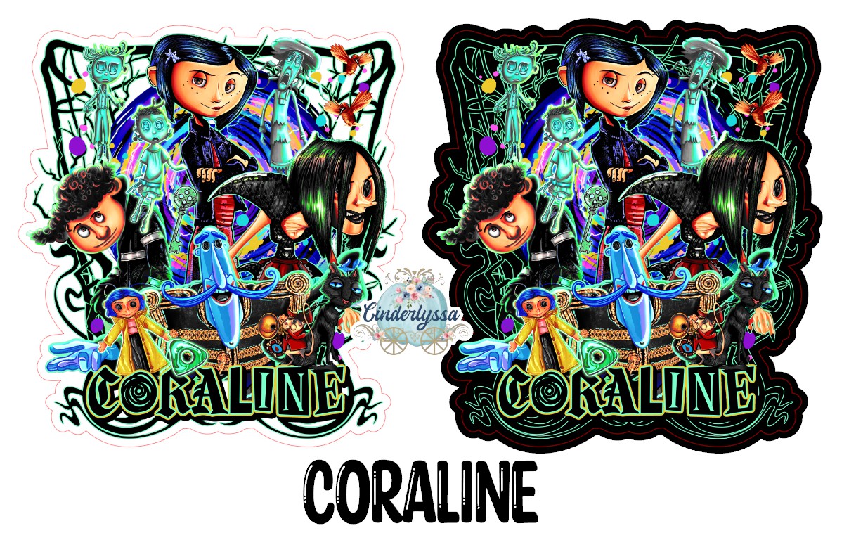 Coraline for Cardstock Silicone Mold, Aroma Bead Molds, Premium Cardstock Images