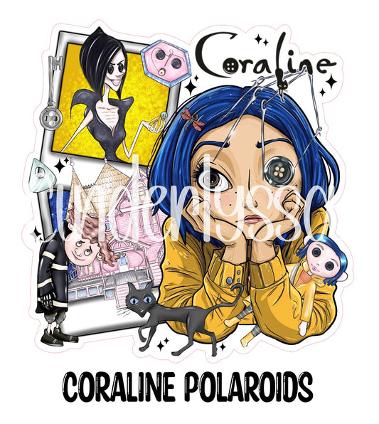 Coraline Polaroids for Cardstock Silicone Mold, Aroma Bead Molds, Premium Cardstock Images