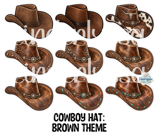 Cowboy Hat: Themed Images Cardstock Silicone Mold, Aroma Bead Molds, Premium Cardstock Images