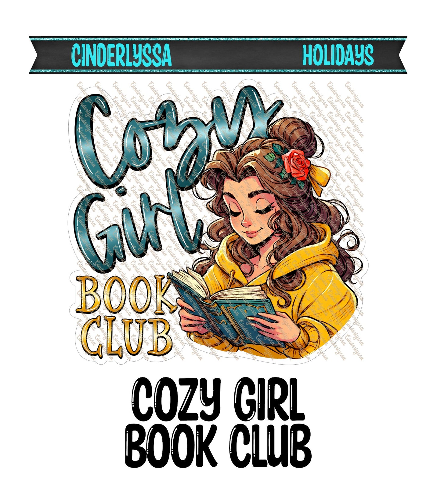 Cozy Girl Book Club Cardstock Silicone Mold, Aroma Bead Molds, Premium Cardstock Images