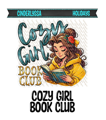 Cozy Girl Book Club Cardstock Silicone Mold, Aroma Bead Molds, Premium Cardstock Images