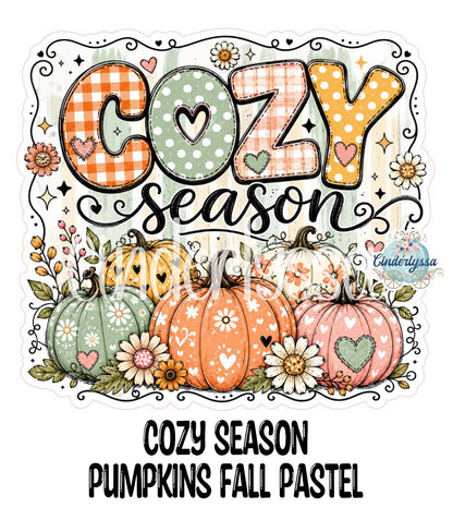 Cozy Season Pumpkins Fall Pastel Cardstock Silicone Mold, Aroma Bead Molds, Car Freshies, Premium Cardstock Images