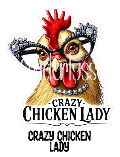 Crazy Chicken Lady Cardstock Silicone Mold, Aroma Bead Molds, Premium Cardstock Images